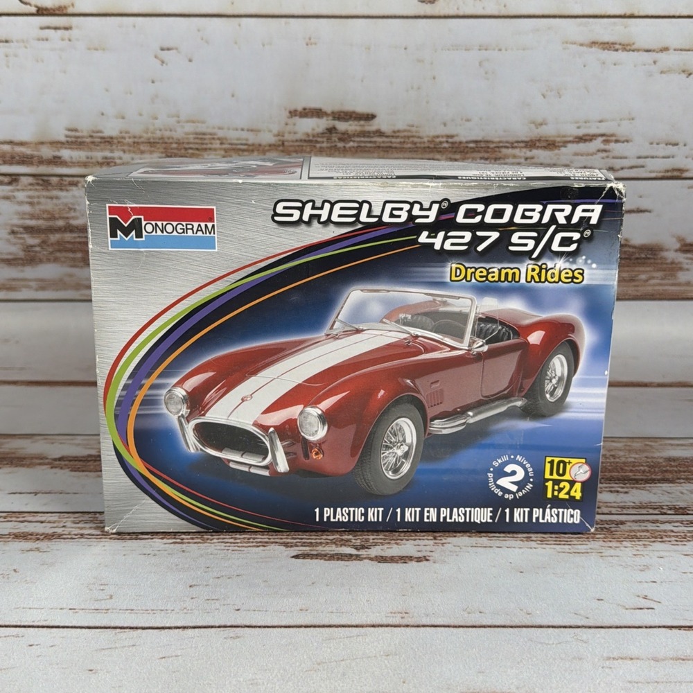 Vintage Monogram 427 Shelby Cobra S/C 1/24 Scale Easy Build Pre-Built Model